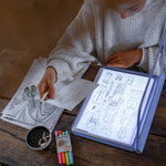 Kidywolf Tablet rysunkowy dla dzieci podświetlany dwustronny K-draw-pro Manga