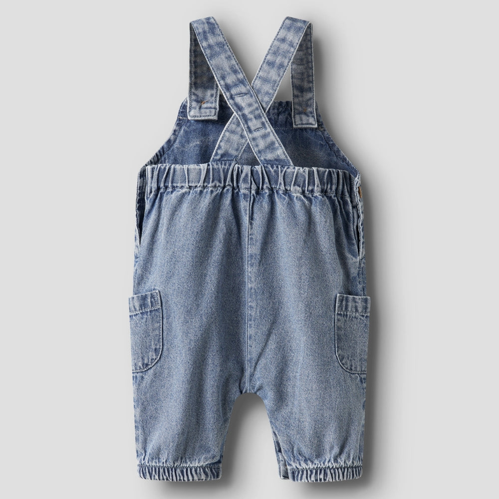 Lil’ Atelier Ogrodniczki niemowlęce Medium Blue Denim NBNTAYA