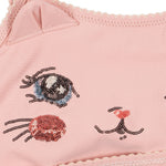 Konges Slojd Strój kąpielowy dla dziewczynki dwuczęściowy Kitty Powder Pink