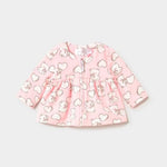 Mayoral Komplet niemowlęcy dla dziewczynki 3-częściowy Dres z koszulką Baby Pink