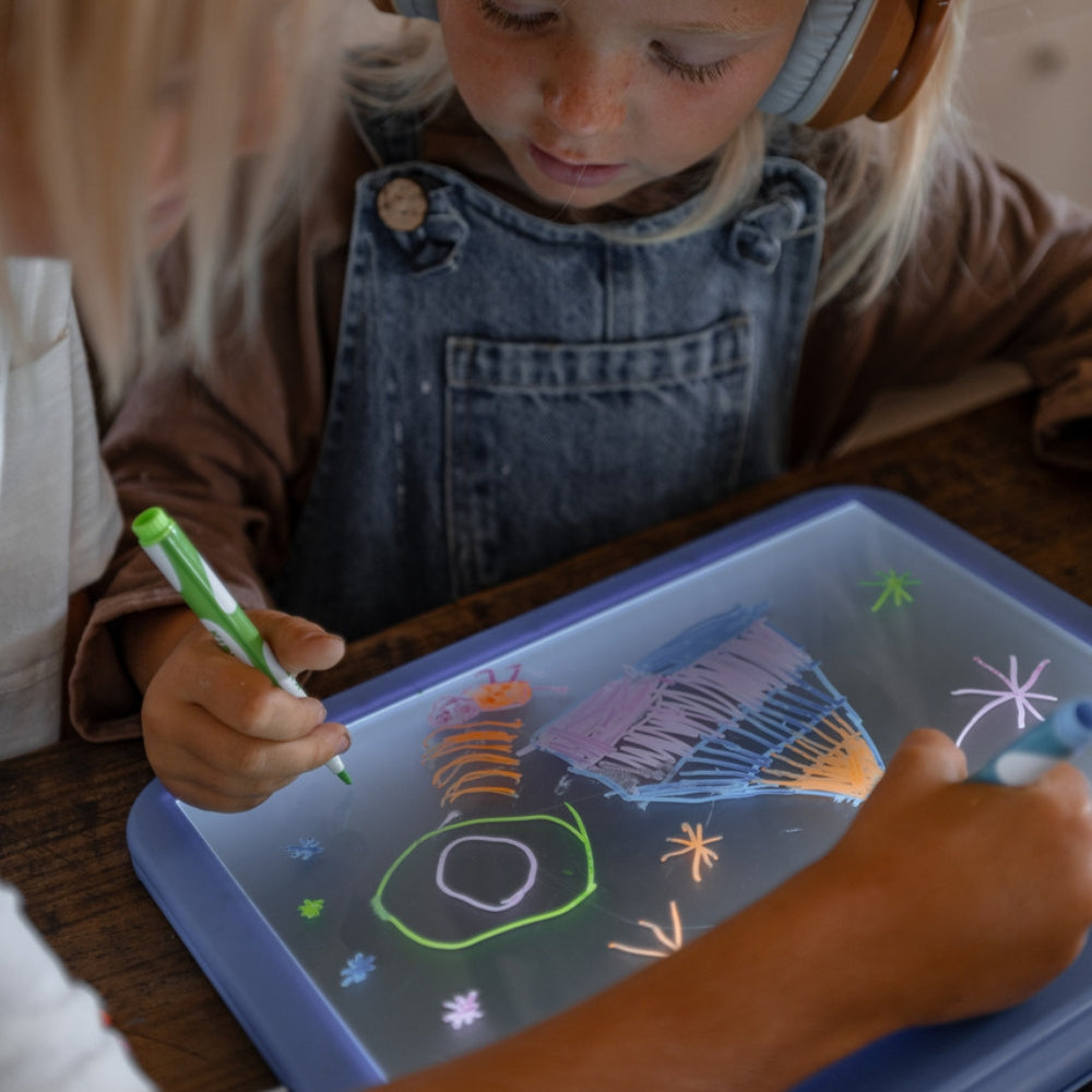 Kidywolf Tablet rysunkowy dla dzieci podświetlany dwustronny K-draw-pro Manga