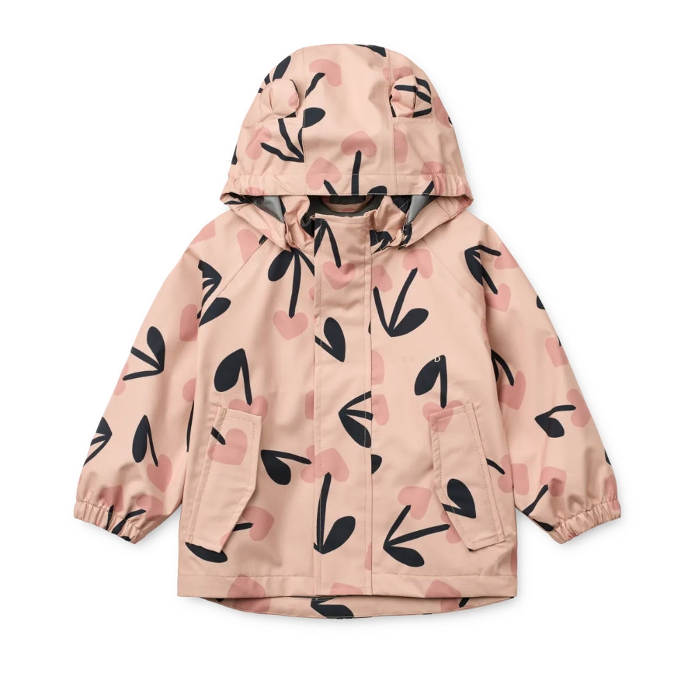 Liewood Komplet przeciwdeszczowy dla dzieci Manu Mega cherry heart/ Rosey mix