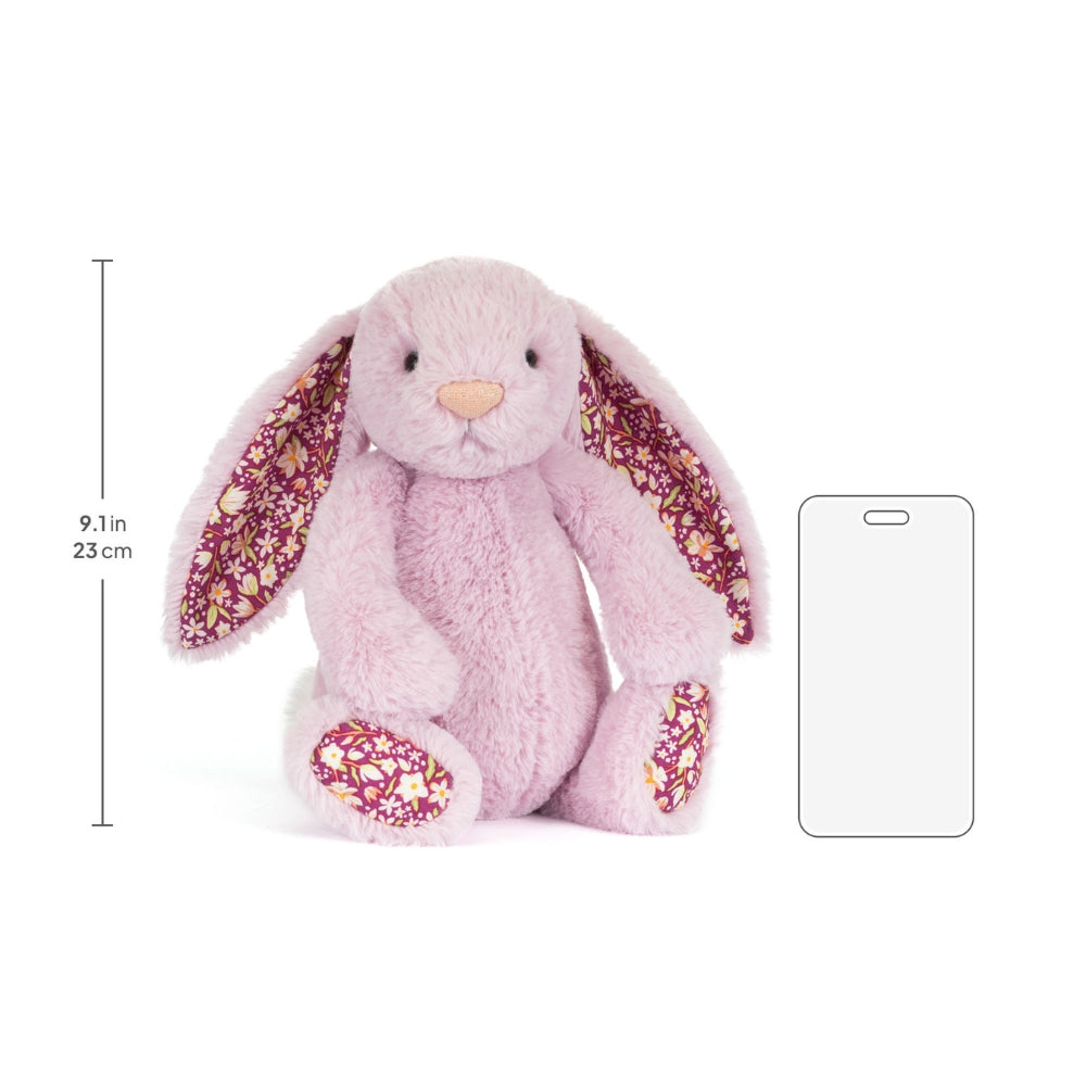 Jellycat Przytulanka Króliczek LUX Liliowy z Kwiecistymi Uszami 31 cm