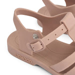 Liewood Sandały dziecięce z przypinkami Bre Peach / Dark rose