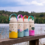 The Cotton Cloud Bidon dziecięcy ze stali nierdzewnej Dancing Hearts 420ml