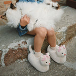 Konges Slojd Kapcie dziecięce Kitty Off White