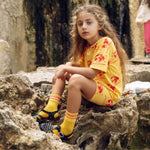 Mini Rodini Koszulka dziecięca z krótkim rękawkiem Society Yellow
