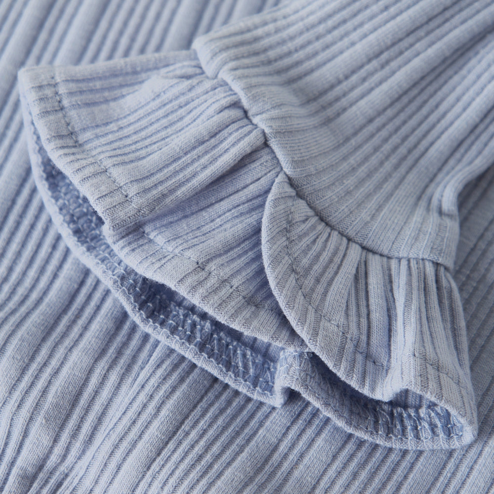 Lil’ Atelier Spodnie niemowlęce dla dziewczynki Zen Blue NBFTANSY