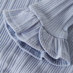 Lil’ Atelier Spodnie niemowlęce dla dziewczynki Zen Blue NBFTANSY