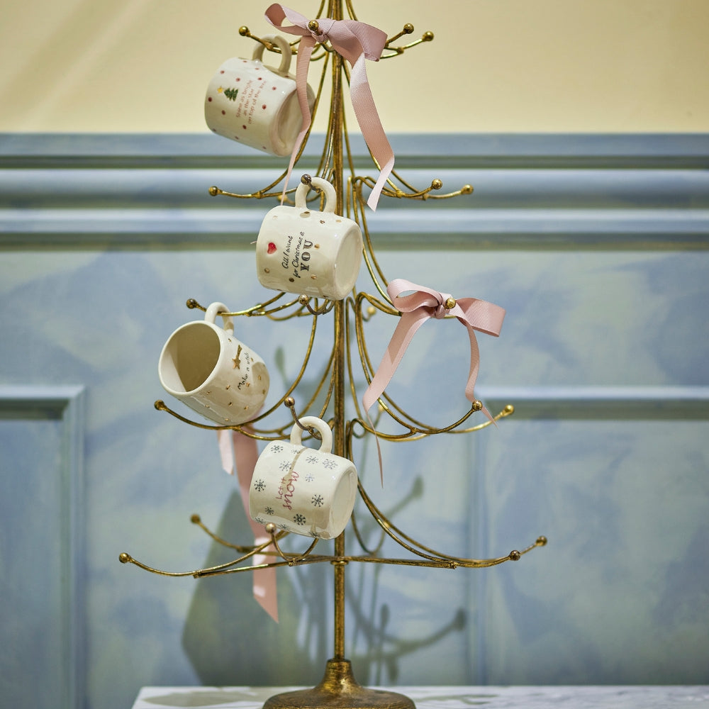 Bloomingville Kubki z kamionki Christy Nature zestaw 4 szt