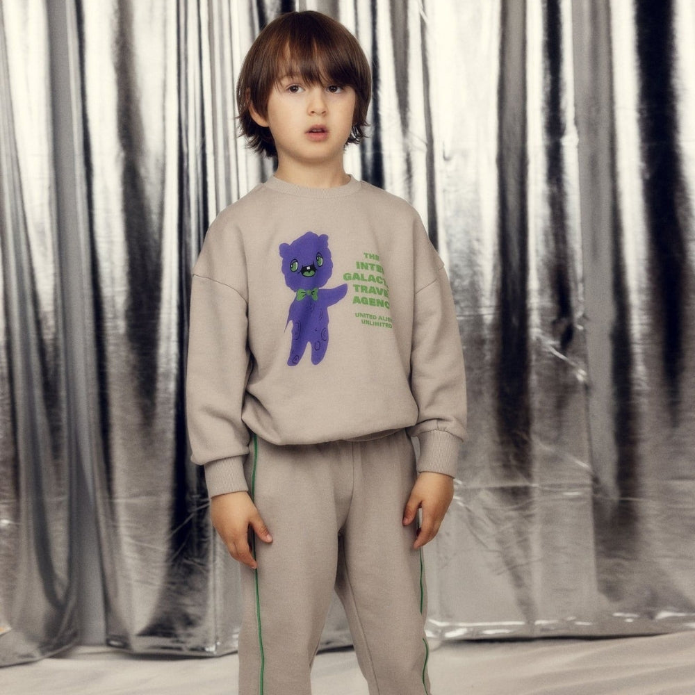 Mini Rodini Bluza dziecięca Alien travel agency Grey