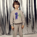 Mini Rodini Bluza dziecięca Alien travel agency Grey