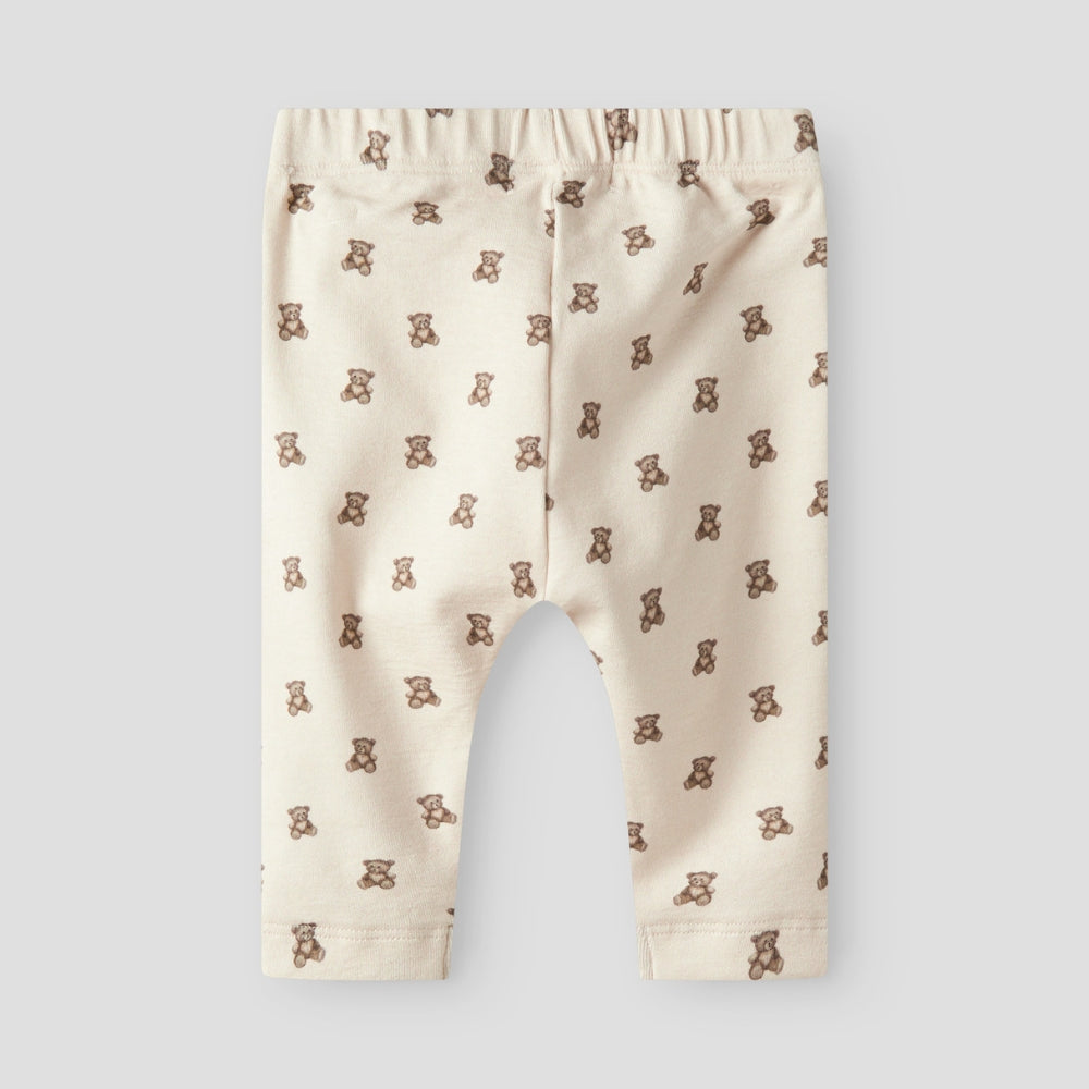 Lil’ Atelier Spodnie niemowlęce Turtledove Teddybear NBNGAYO