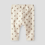 Lil’ Atelier Spodnie niemowlęce Turtledove Teddybear NBNGAYO