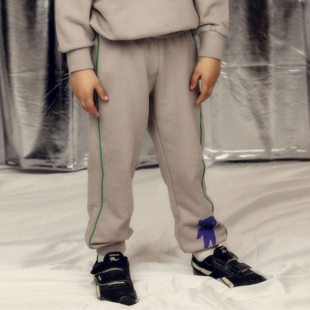 Mini Rodini Spodnie dziecięce dresowe Alien travel agency Grey