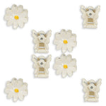 Konges Slojd Spinki do włosów dla dziewczynki Daisy Antique White