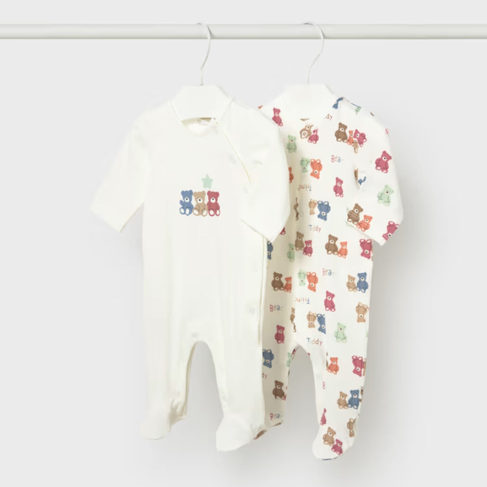 Mayoral Zestaw 2 pajacyków dla noworodka Ceramika