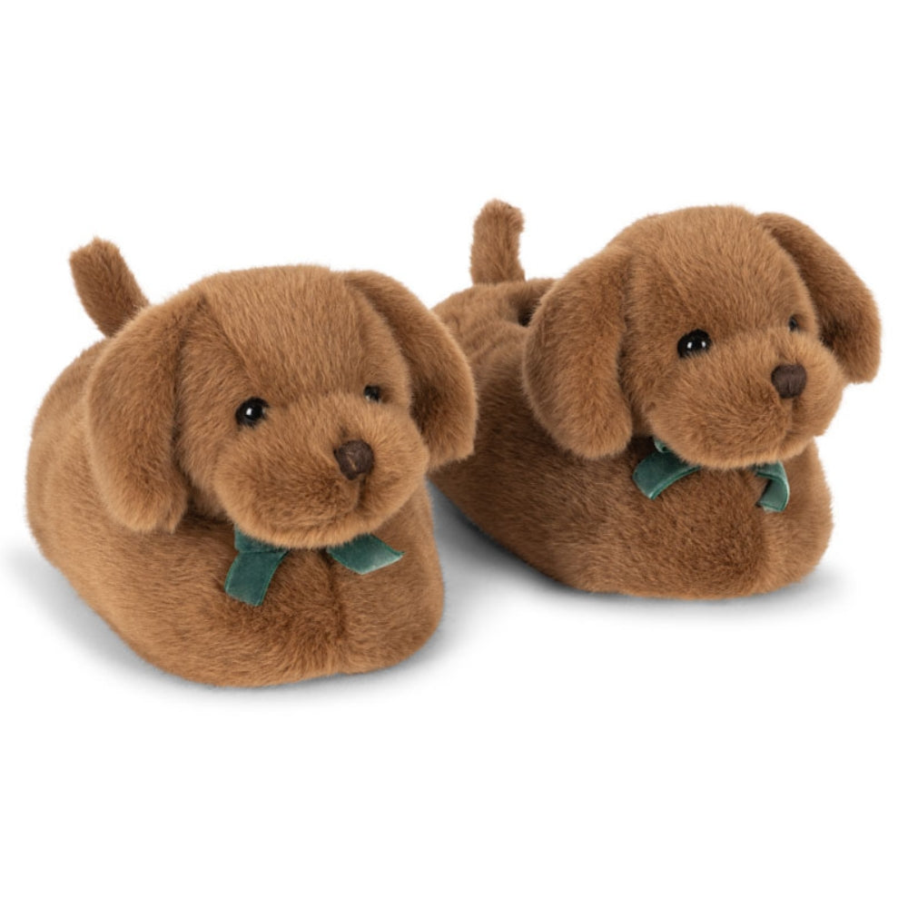 Konges Slojd Kapcie dziecięce Sausage Dog Chicory Coffee