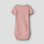 Lil’ Atelier Body niemowlęce dla dziewczynki slim Misty Rose NBFFALINA