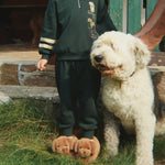 Konges Slojd Kapcie dziecięce Sausage Dog Chicory Coffee