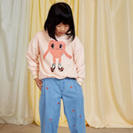 Mini Rodini bluza dziecięca Heart in shoes Pink