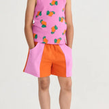Bobo Choses Szorty dla dziewczynki Color Block woven