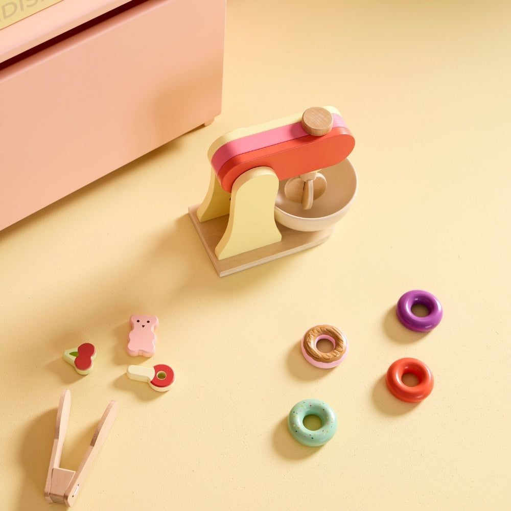 Kid’s Concept Drewniany mikser stojący żółty