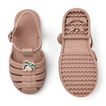 Liewood Sandały dziecięce z przypinkami Bre Peach / Dark rose