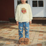 Konges Slojd Kapcie dziecięce Sausage Dog Chicory Coffee