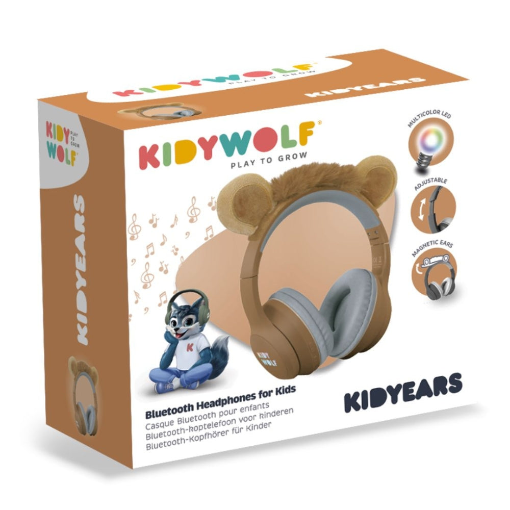 Kidywolf Słuchawki dla dzieci hybrydowe Kidyears Lion