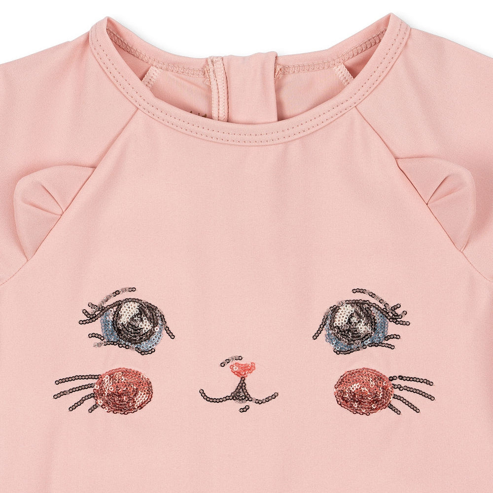 Konges Slojd Strój kąpielowy dla dziewczynki Kitty Powder Pink