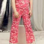 Mini Rodini Szerokie spodnie dla dziewczynki Starfall Pink