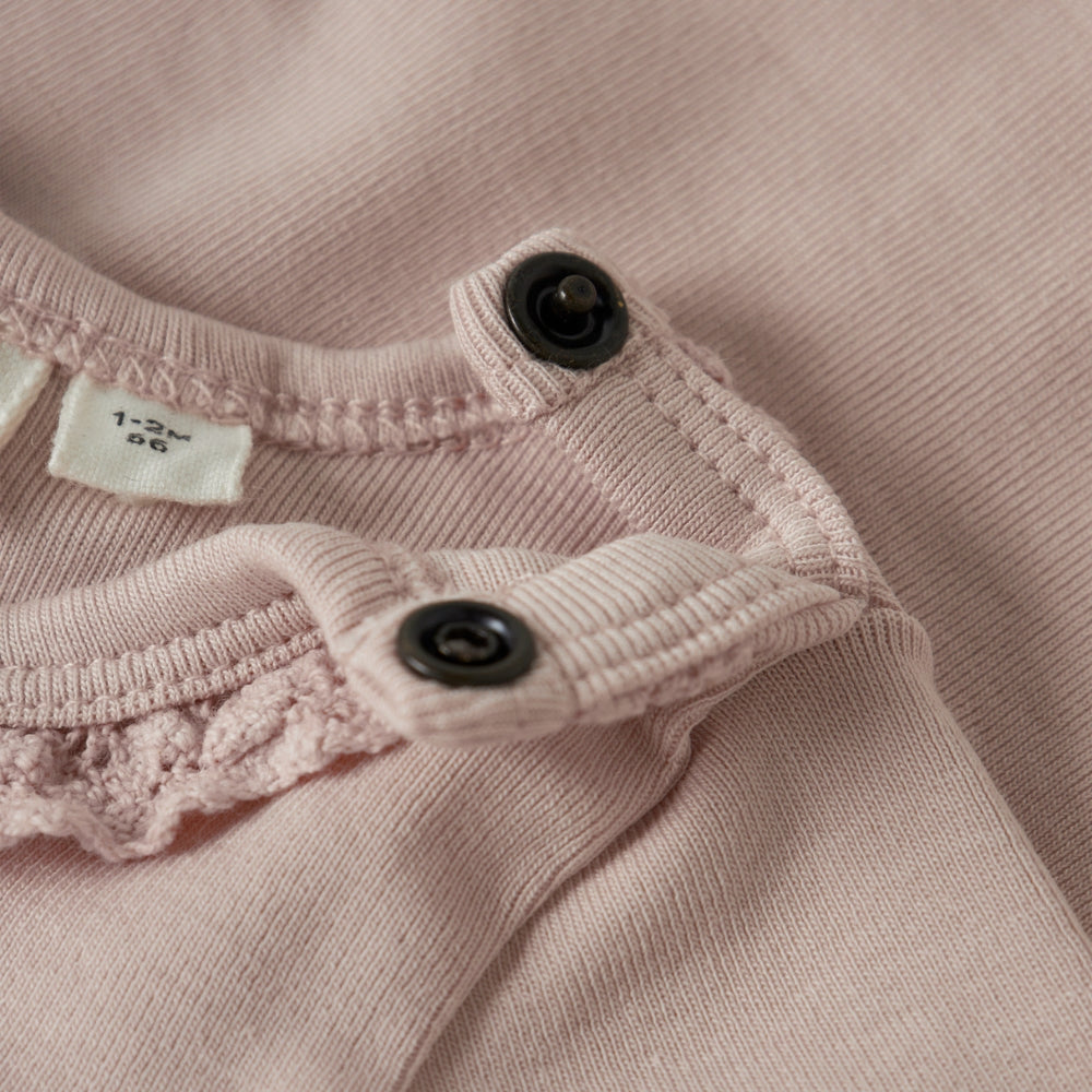 Lil’ Atelier Body niemowlęce dla dziewczynki slim Peach Whip NBFLAYO