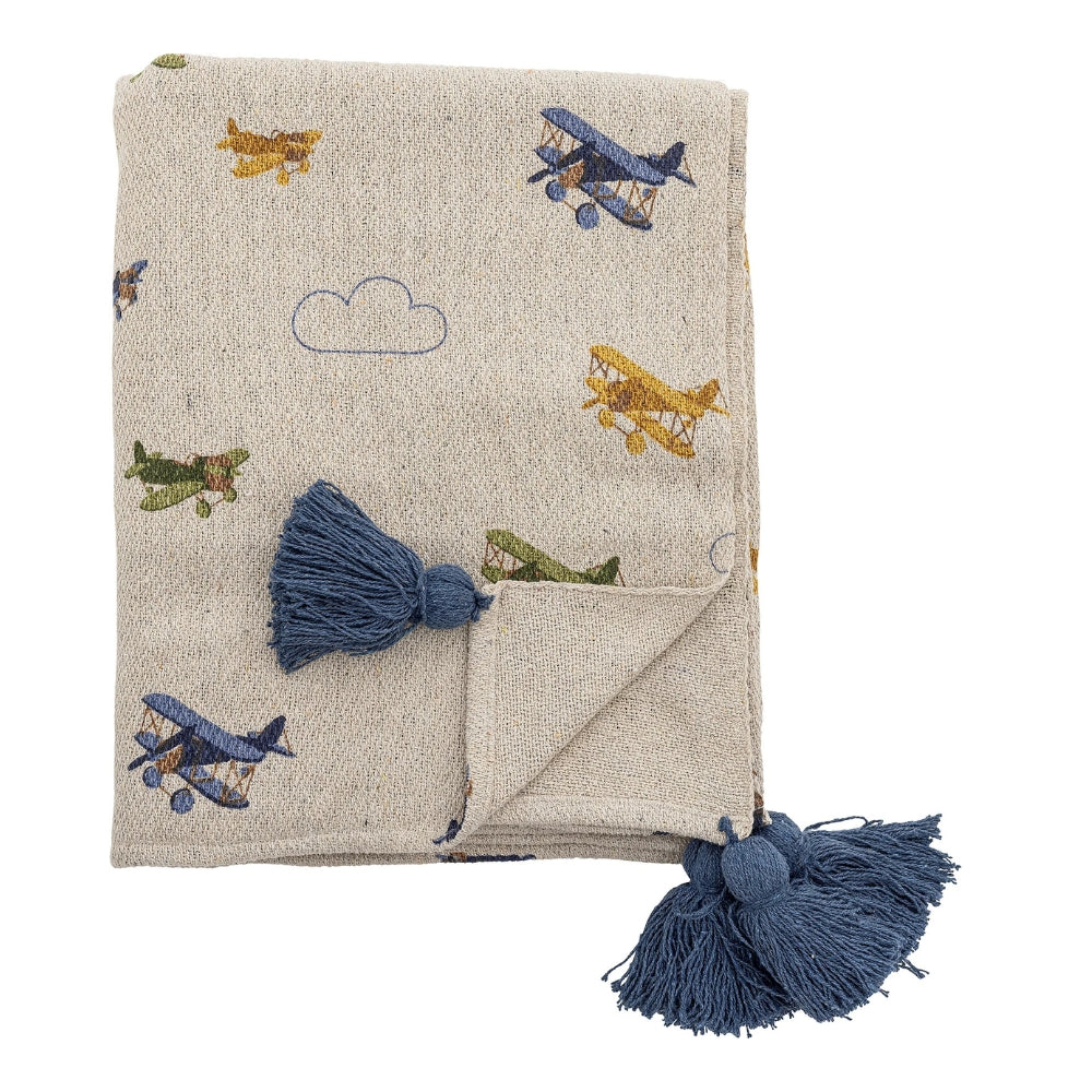 Bloomingville Koc dekoracyjny Plane Nature