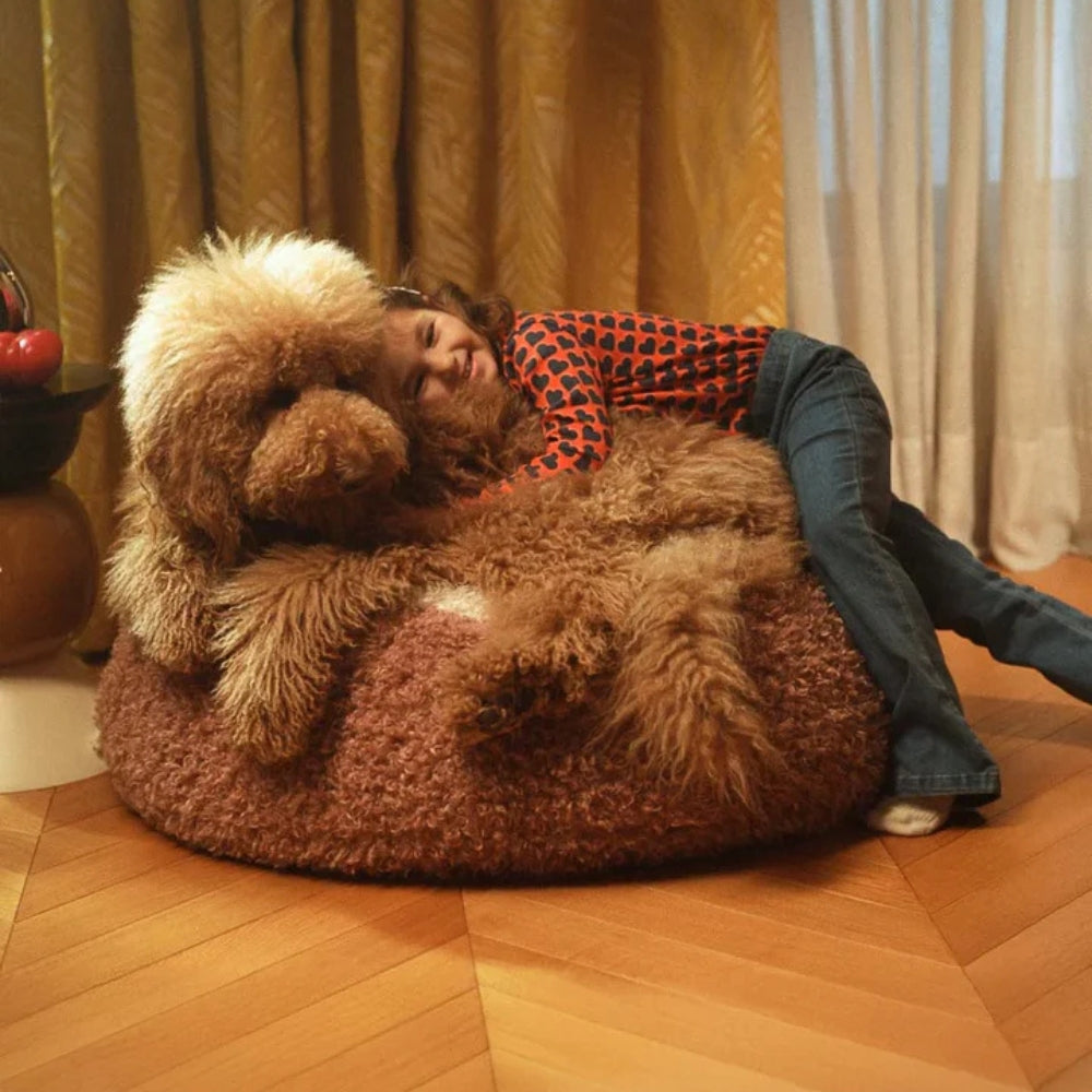 Wigiwama Pufa dziecięca miękka Yeti Beanbag Blush