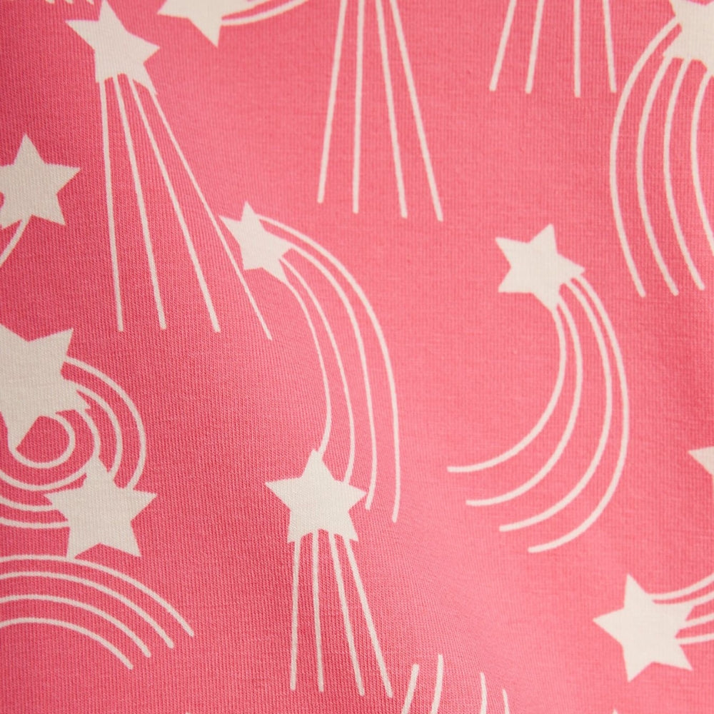 Mini Rodini Szerokie spodnie dla dziewczynki Starfall Pink
