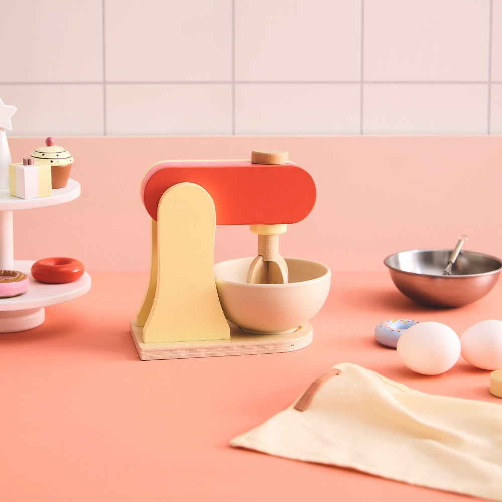 Kid’s Concept Drewniany mikser stojący żółty