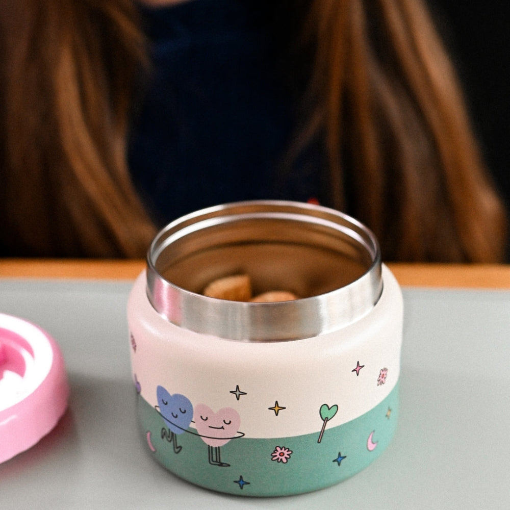 The Cotton Cloud Termos obiadowy dla dzieci Dancing Hearts 350ml