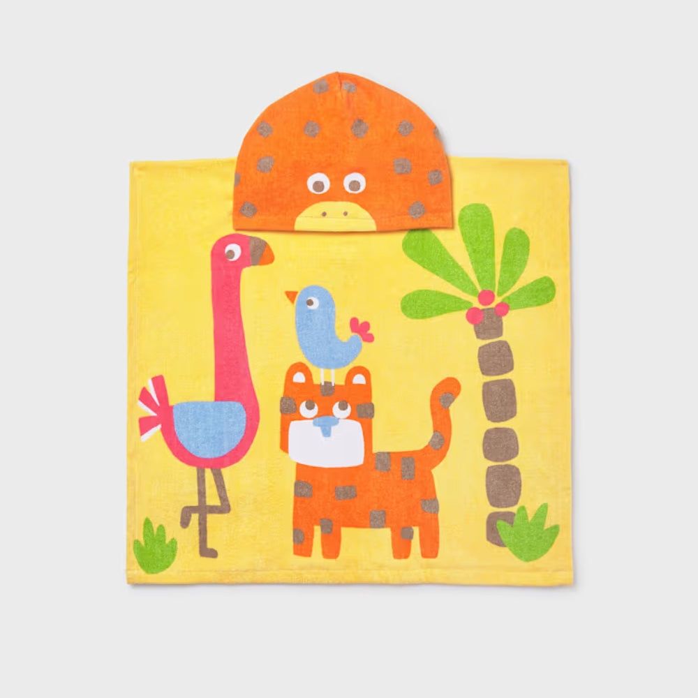 Mayoral Ręcznik kąpielowy z kapturem dla niemowlęcia Mustard