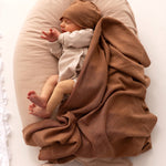 Yarnami by Poofi Zestaw merino Cozy dla niemowlaka cynamonowy