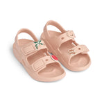 Liewood Sandały dziecięce z przypinkami Lilo Sorbet rose
