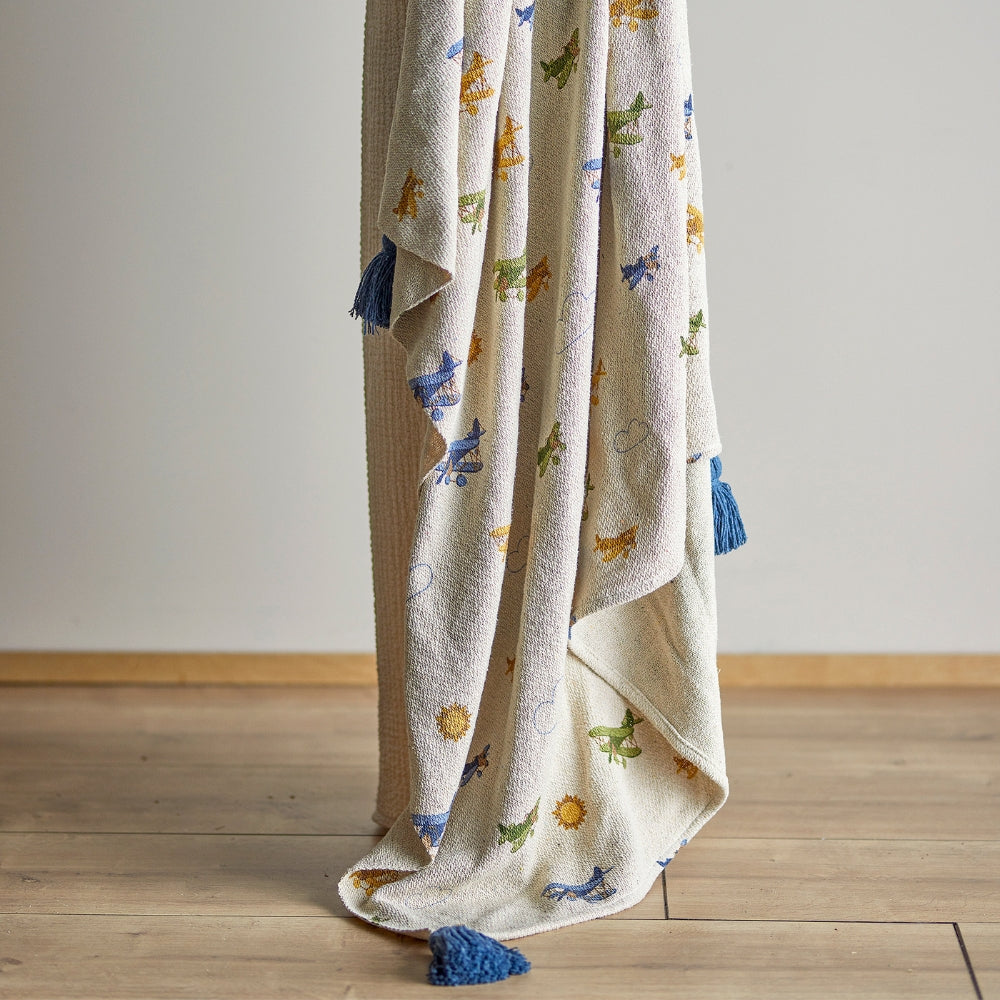 Bloomingville Koc dekoracyjny Plane Nature