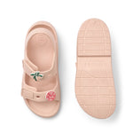 Liewood Sandały dziecięce z przypinkami Lilo Sorbet rose