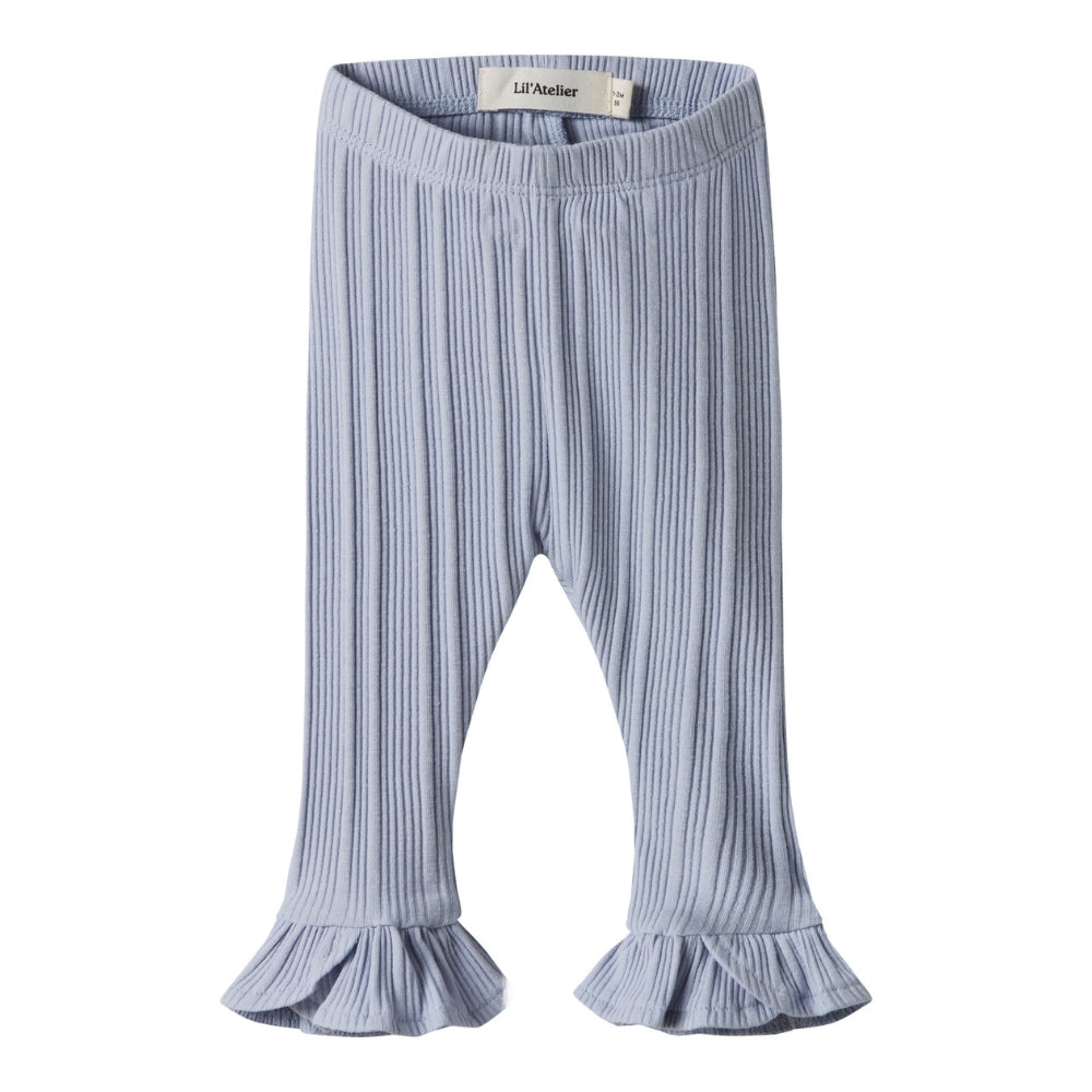 Lil’ Atelier Spodnie niemowlęce dla dziewczynki Zen Blue NBFTANSY