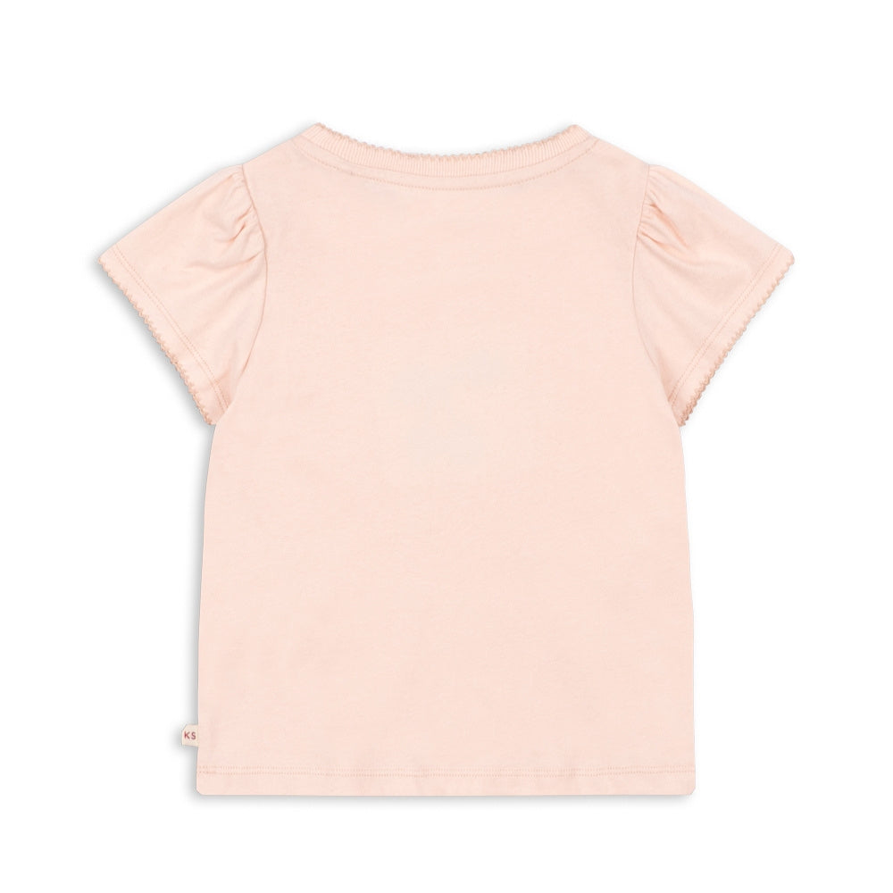 Konges Slojd Koszulka dla dziewczynki Famo Puff Pale Blush