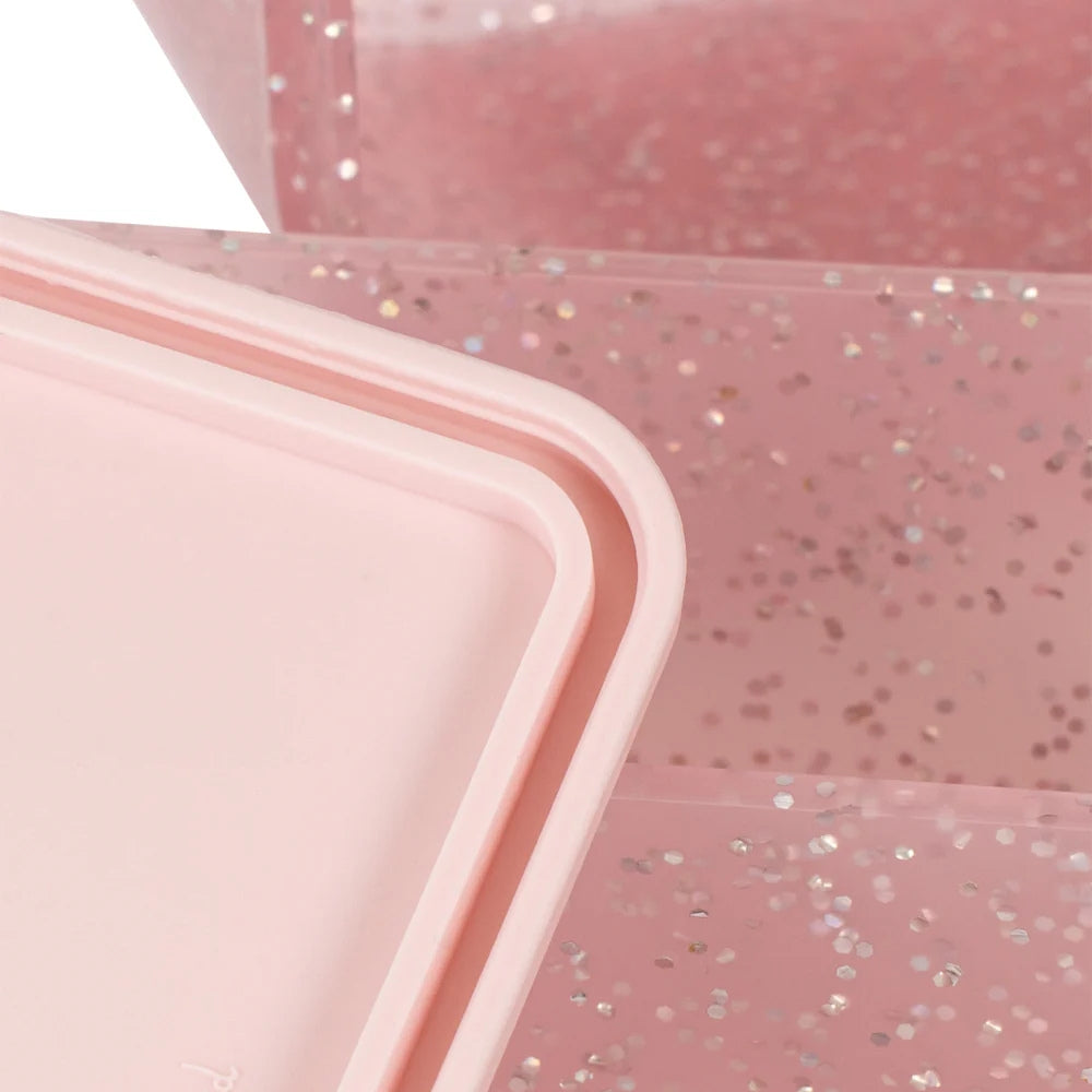 Konges Slojd Lunchbox brokatowy Cherry glitter