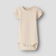 Lil' Atelier Body niemowlęce chłopięce slim Oxford Tan NBMFENG