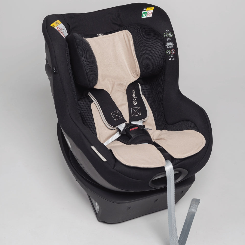Piapimo Wkładka antypotowa do fotelika samochodowego lniana 9-18 kg beż