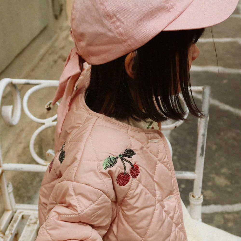 Konges Slojd Kurtka dla dziewczynki Flora Sequin Ma Grande Cerise