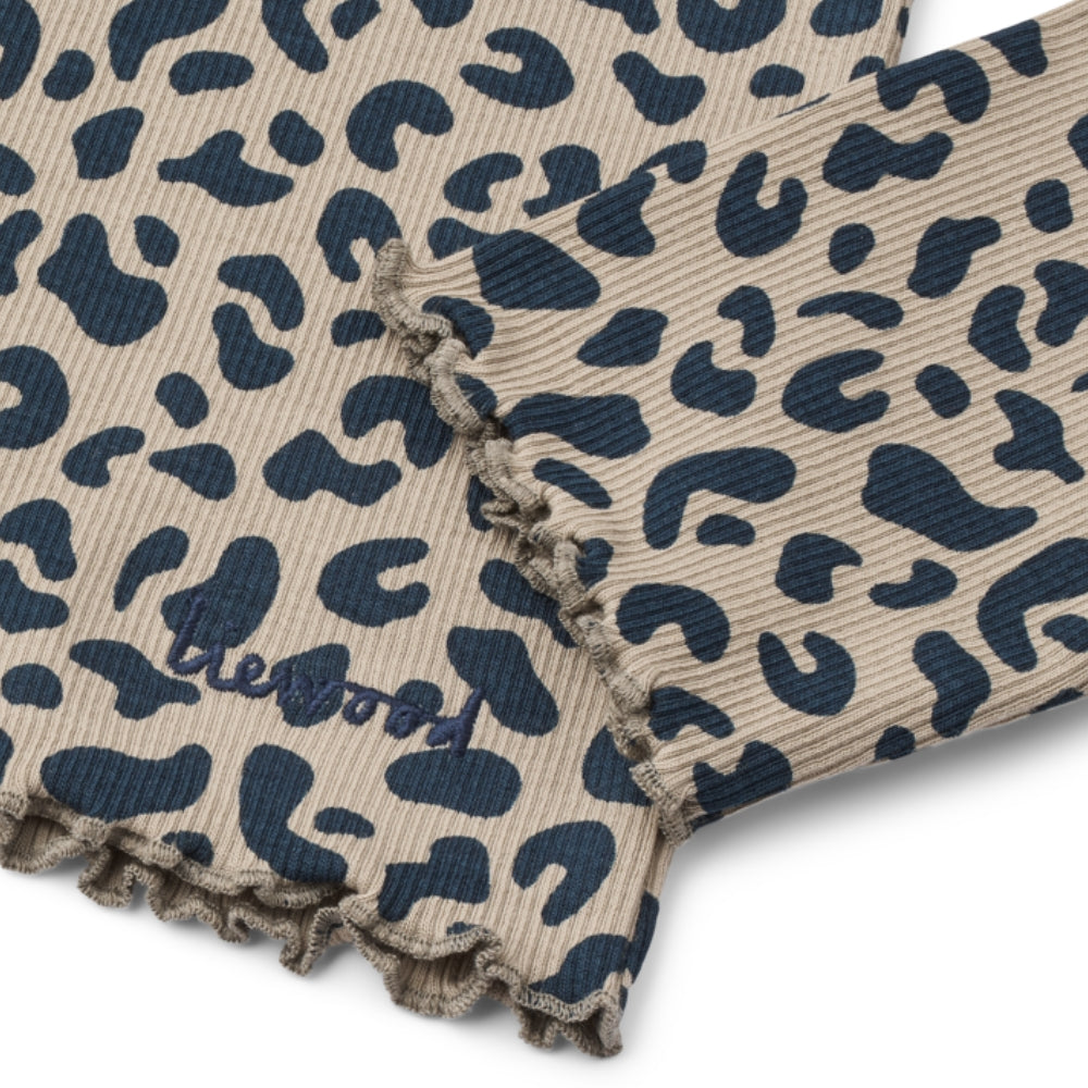 Liewood Bluzka dla dziewczynki Nieve Printed Leo / Mist